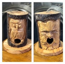 Wooden Carved Bird Box Nesting