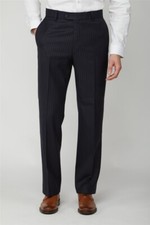 The Label Navy Pinstripe 100% Wool Suit Trouser 48L CR053 CC 03