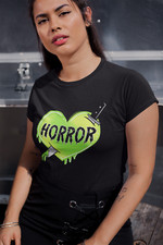 Horror Heart tshirt, Size