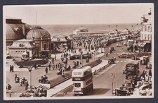 Pier Entrance and Bandstand,Worthing.Sussex.Postal Used 1953.R/P Postcard