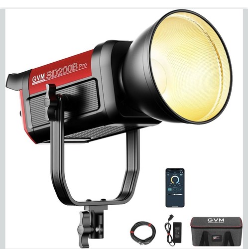 Gvm 200w led - video, light,