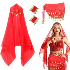 Womens Red Belly Dance Fancy