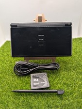 Nintendo DS lite Onyx Black Console + R4 Game + Charger Complete Bundle Tested 