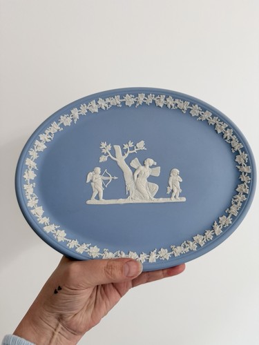 Wedgwood blue and white - and,