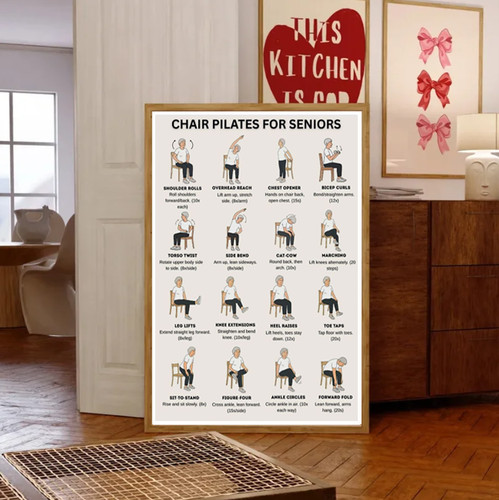 Senior women chair pilates - senior,
