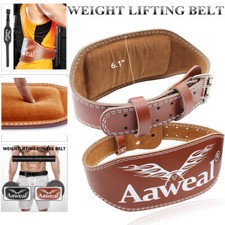Weight Lifting Belt PU Leather Gym Strength Training Fitness Back For Men Woman