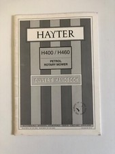 Vintage Hayter H400 / H460 Petrol Rotary Mower Owner's Handbook