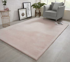 Natural Faux RABBIT FUR Rug