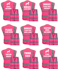 HORSE RIDING HI VIS PINK VEST