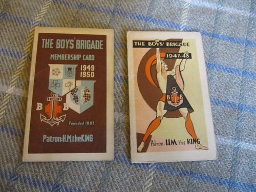 Boys brigade membership - boys, cards