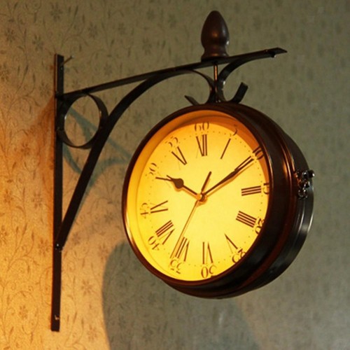 Sided hanging clock railway - sided,
