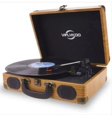 VIFLYKOO Record Player Vinyl Turntable with 3-speed 33/45/78 RPM Bluetooth Vinyl