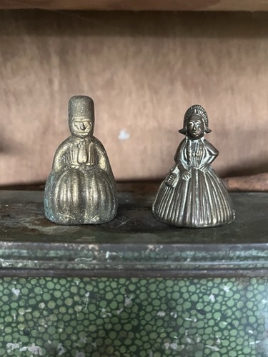 Pair vintage brass figurine - pair,