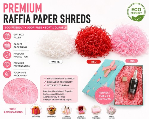 1000g raffia paper - 1000g, shreds