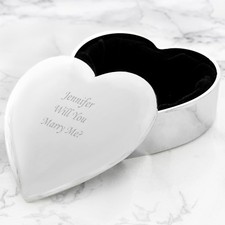 Personalised Silver Heart