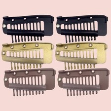 6x Elegant Chunni Clips for Dupatta & Scarf, Non-Slip & Secure Grip | Safety Pin