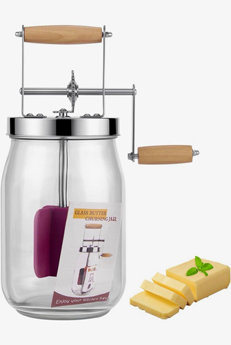 Manual hand crank - glass, butter