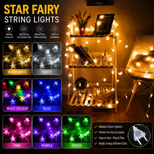 Led star string fairy - string,