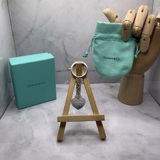 Tiffany & Co Rare Splash Return To Heart Keyring 925 Sterling Silver & enamel.