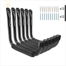 2/4/6 Heavy Duty Storage Hooks Garage Shed Brackets Ladder Bike Wall Garden Tool