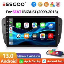 Double DIN Carplay Car Stereo Audio MP5 Player 64G for SEAT IBIZA 6J 2009-2013