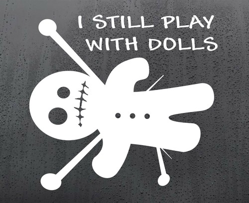 Voodoo dolls vinyl sticker - vinyl,