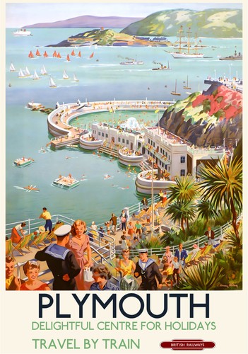 Plymouth vintage poster - vintage,