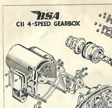 bsa 250 c10 c11 4 speed gearbox information illustration project email read 