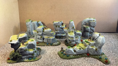 War gaming painted rock - gaming,