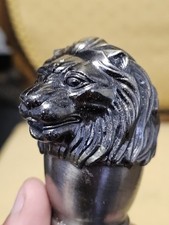 Antique Lion Head Liquor Spirit Wine Bottle Pourer Decant Aerator Stopper Japan