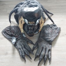 Alien Vs Predator Latex Mask Head & Gloves, cosplay/ costume 