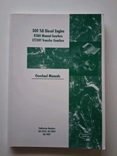Landrover 300 TDI Diesel Engine R380 Manual Gearbox, LT230T Transfer GBox Book. 