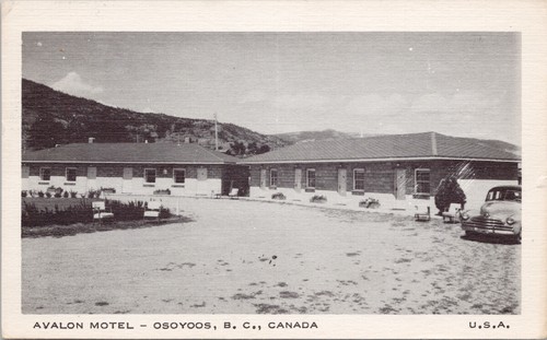 Osoyoos avalon motel c1956 - osoyoos,