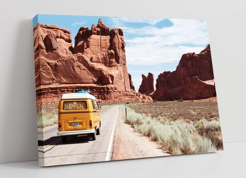 Vintage hippie van canvas - hippie, 1