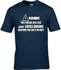 Chess Boxing Mens T-Shirt Funny Gift Martial Arts Self Defence Board Game Cool