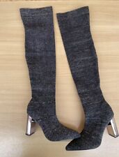 Women’s Thigh High Boots UK 7 EU 40 Over-the-Knee High Heels Sexy Long Boots 