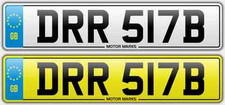 CHERISHED NUMBER PLATE - DRR 517B- DRR - KIT CAR - VESPA - COBRA - ROYAL ENFIELD