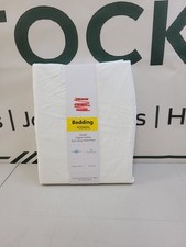 John Lewis Easy Care Organic Cotton 200TC Extra Deep Fitted Sheet, White, Double