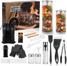 Pro 18 Piece Rolling Grill