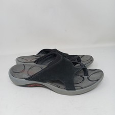 Merrell Womens Sandal Slides UK 6 grey black thong slip on