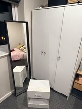 Ikea Wardrobe and bed side
