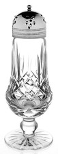Waterford Crystal Sugar Shaker Caster LISMORE. Silver Plated Top. Cut Glass. 8"