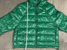 ZARA Down Puffer Green Zipper