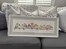 Laura Ashley BIRDS Framed Print 72 X 30 Cm