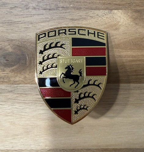 Porsche bonnet emblem crest - bonnet, emblem/crest