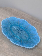 Vintage Glass Oval Dish