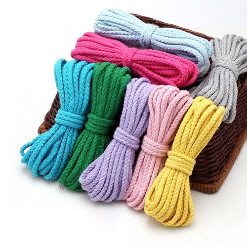 Braided cotton cord piping - braided,