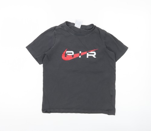 Nike boys black air logo - black,
