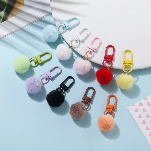 Keyring soft faux fluffy - soft,