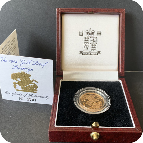 1994 proof full gold - proof, sovereign